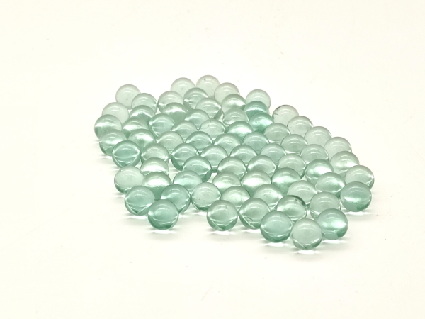 Ice clear, light blue 12mm
